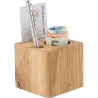 Securit CUBE til regning i massivt træ i teak