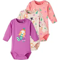 Name it Bodyer I/e - NbfOcean - 3-pack - Peach Pisk - - 68 - Langermet Body