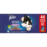 Felix Økonomipakke Latz "As good as it looks" pouches 88 x 85 g - Kylling, laks, torsk, and