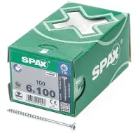 Spax Wirox T30 6x100 Mm Forsenket Skrue Med Krysspor 100 Enheter