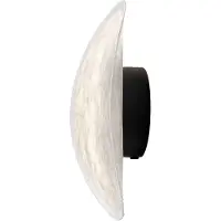 New Works LED-vegglampe Tense, hvit/svart, Ø 35 cm