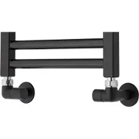 TVS ventilsæt 150 sort - 1/2 manuelt ventilsæt inkl rørafdækninger