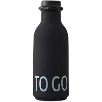 Design Letters Drikkeflaske - 500 ml - Svart m. To Go - - OneSize - Drikkeflaske