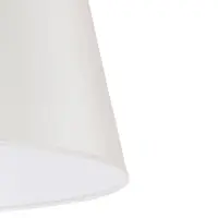 Duolla Lampeskjerm Cone høyde 25,5 cm, chintz ecru/hvit
