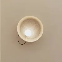 Milan Iluminación Milan Wire vegglampe Ø 38 cm, minkfarget
