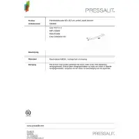 Pressalit håndklædestang enkelt sort kro
