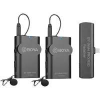 Boya BY-WM4 PRO-K4 2.4G Wireless Microphone For Ios Devices 2 TX+1 RX
