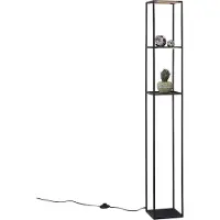 Paul Neuhaus LED-gulvlampe Conni, svart, metall, 140 cm