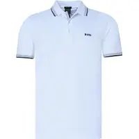 Boss green for man. 50469055 Paddy white polo shirt (S), Casual, Cotton, Short sleeve