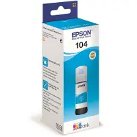 Epson EcoTank 104 - 65 ml - cyan - original - blekktank - for EcoTank ET-1810, 2715, 2721, 2810, 2811, 2812, 2814, 2815, 2820, 2825, 282651, 282651, 28205, 2826