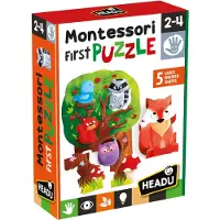 HEADU Lærerikt Montessori-spill For Barn Mitt Første Puslespill Skogen