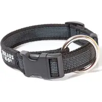 Julius-K9 K9 C&G Halsbånd, sort/grå, 20mm/27-42cm
