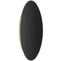 ESCALE Blade LED-vegglampe i svart matt Ø 24 cm