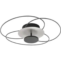 Highlight LED-taklampe Fiore, 2 700 K, svart/nikkel