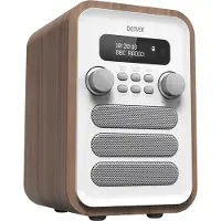 Denver DAB-48WHITE Digitalradio med Bluetooth og FM - Hvit/Tre