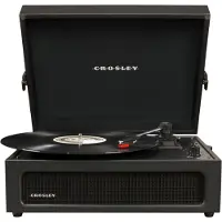 Crosley Voyager Portable Turntable with Bluetooth Out Black