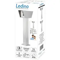 Ledino Stikkontaktkolonne Connect L2 med 2 stikkontakter, stål