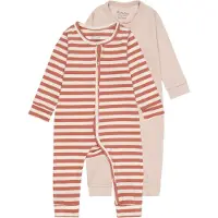 Minymo Jumpsuit - 2-pack - Kløft Rose - - 1½ år (86) - Jumpsuit