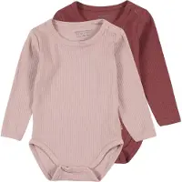 Minymo Bodyer I/e - 2-pack - Violet Ice - - 68 - Langermet Body