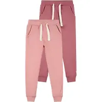 Minymo Joggebukser - 2-pack - Mesa Rose - - 10 år (140) - Joggebukse