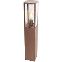 QAZQA Industriell utendørs gulvlampe rustbrun 80 cm IP44 - Charlois