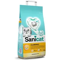 Sanicat klumpende kattesand uten parfyme - 2 x 10 l