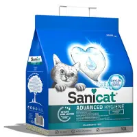 Sanicat Advanced Hygiene kattesand, strø, for katter, 10l, uparfymert