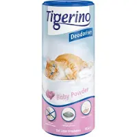 Tigerino Refresher Natural Deodorant for kattesand - Babypudder 2 x 700 g