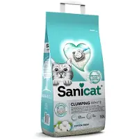 Sanicat klumpende kattesand frisk bomull - 2 x 10 l