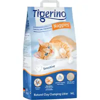 Tigerino Nuggies Sensitive kattesand 14 L - 2 x 14 l