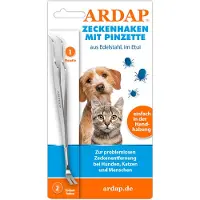 Ardap Flåttfjerner med pinsett - av edelstål
