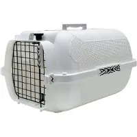 Catit White Tiger Voyageur transportbur - hvit - L 48 x B 32 x H 28 cm