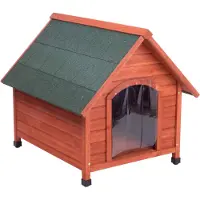 Zooplus Exclusive Spike Komfort hundehus med plastdør - Str. L: B 84 x D 101 x H 87 cm