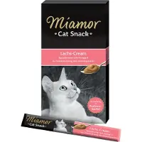 Miamor Cat Snack Laksekrem - 24 x 15 g