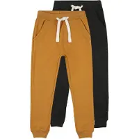 Minymo Joggebukser - 2-pack - Sennepsgul/Koksgrå - - 1½ år (86) - Joggebukse