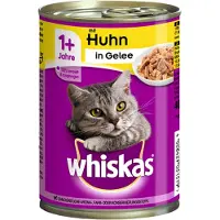 Whiskas 1 + Boks 12 x 400 g - 1+ Kylling i gelè