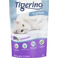 Tigerino 3 x 5 l Crystals til spesialpris! - Lavender