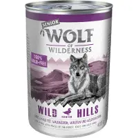 Wolf of Wilderness Senior - 6 / 12 / 24 x 400 g - Wild Hills - And & Kalv 6 x 400 g