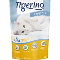 Tigerino Crystals Classic Sensitive kattesand – parfymefri - Økonomipakke: 6 x 5 l