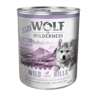 Wolf of Wilderness Junior 6 x 800 g - Wild Hills Junior - And & Kalv