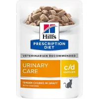 Hill's Pet Nutrition c/d Multicare Urinary Care kattefôr med kylling - 12 x 85 g
