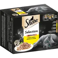 Sheba Økonomipakke: Selection i saus 24 x 85 g porsjonsposer - Selection i saus - fjærkre