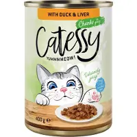 Catessy Økonomipakke biter i saus eller gelè 24 x 400 g - med lam i gelè