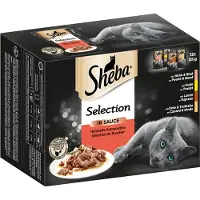 Sheba Megasparepakke Varianter poser 144 x 85 g - Selection in sauce Hjertelig komposisjon