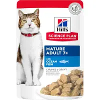 Hill's Pet Nutrition Mature Adult 7+ Havfisk & Kylling - Sparepakke: Havfisk (48 x 85 g)