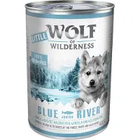 Wolf of Wilderness Junior 6 x 400 g - Blue River Junior - Kylling & Laks