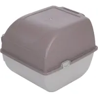 Omega Roll'n'Clean selvrensende kattetoalett - Taupe / grå