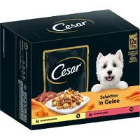 Cesar Selektion Kjøtt og grønnsaker i gelè - 24 x 100 g