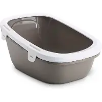 Savic Simba kattetoalett med sil - Varmgrå / hvit