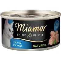 Miamor Fine Filéter Naturelle 6 x 80 g - Tunfisk & reker